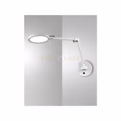 Applique da lettura dotata di cavo con interruttore e spina, Regolazione luce al tocco, orientabile, a LED CCT 3000K - 4000K ...