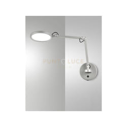 Fabas Luce - regina applique alluminio a led cct 3000K - 4000K - 5000K - 6000K- 9W - 1135 lm orientabile e touch dimmer