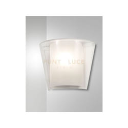 Fabas Luce - viki applique colore trasparente 1 luce attacco E27 in vetro IP20