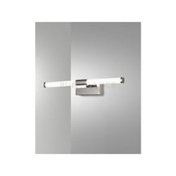 Fabas Luce - ago applique cromo da specchio a led 3000K - 8W - 480 lm L.33,5CM IP44