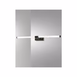 Applique a LED 3000K - 14W - 840 lm, da specchio colore nero, disponibile anche nella variante cromo. IP44.