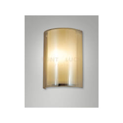 Fabas Luce - maribel applique ambra in vetro 1 luce attacco E27 IP20