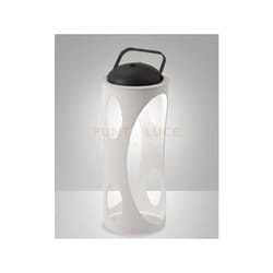 Fabas Luce - caddy lampada da tavolo bianca ricaricabile a led 3W 3000K 320LM dimmerabile