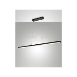 Ling lampada a sospensione nera a led 3000K - 40W - 4800 lm push dimmer