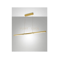 Ling lampada a sospensione ottone satinato a led 3000K - 40W - 4800 lm push dimmer