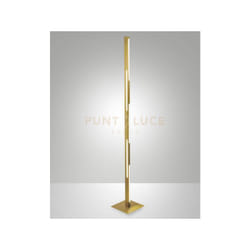 Fabas Luce - ling lampada da terra ottone satinato a led 3000K - 36W - 4320 lm dimmerabile
