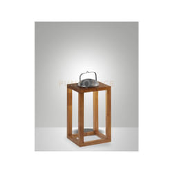 Fabas Luce - blend lampada da tavolo ricaricabile noce 41,4CM dimmerabile