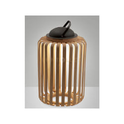 Fabas Luce - clamp lampada da tavolo frassino in legno ricaricabile a led dimmerabile 3W 3000K 320LM