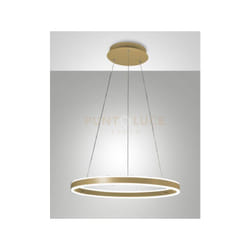 Palau lampadario a sospensione oro opaco d. 60CM a led 3000K - 60W - 6540 lm dimmerabile