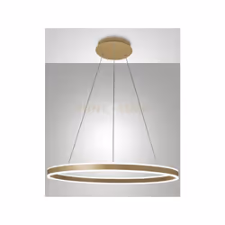 Lampadario a sospensione moderno colore ORO OPACO a LED 3000K - 64W - 6980 lm, LED dimmerabile a taglio di fase, altezza rego ...
