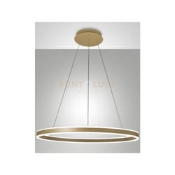 Palau lampadario a sospensione oro opaco d. 80CM a led 3000K - 64W - 6980 lm dimmerabile