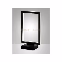 Lampada da tavolo con struttura in metallo e metacrilato, a LED 3000K - 15W - 1720 lm, Regolazione luce con pulsantePush dimm ...