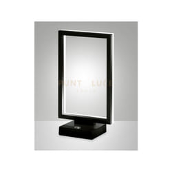 Fabas Luce - bard lampada da tavolo nera a led 3000K - 15W - 1720 lm dimmerabile e luce regolabile