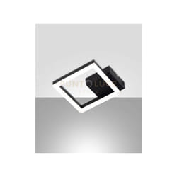 Fabas Luce - bard applique nera 1 luce 3000K - 11W - 1080 lm, 17CM dimmerabile