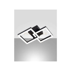 Fabas Luce - bard applique nera 2 luci a led 3000K - 21W - 2160 lm dimmerabile