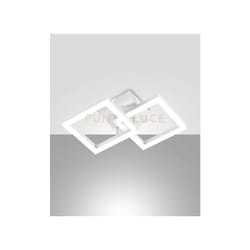 Fabas Luce - bard applique bianca 2 luci a led 3000K - 21W - 2160 lm dimmerabile