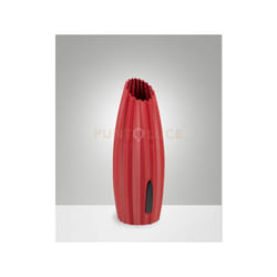 Fabas Luce - nadine lampada da tavolo bordeaux in metallo e plastica riciclata attacco G9 inclusa dimmerabile