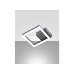 Fabas Luce - bard applique antracite 1 luce 3000K - 11W - 1080 lm, 17CM dimmerabile