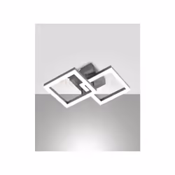 Applique con struttura in metallo e metacrilato a LED 3000K - 21W - 2160 lm, dimmerabile a taglio di fase, colore ANTRACITE,  ...