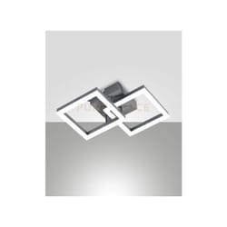 Fabas Luce - bard applique antracite 2 luci a led 3000K - 21W - 2160 lm dimmerabile