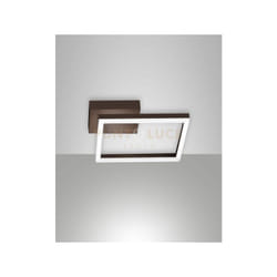 Fabas Luce - bard applique corten 1 luce a led 3000K - 22W - 2160 lm dimmerabile