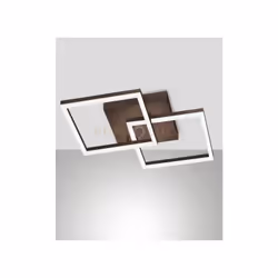 Applique con struttura in metallo e metacrilato a LED 3000K - 39W - 3880 lm, dimmerabile a taglio di fase, colore corten, Mon ...