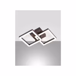 Applique con struttura in metallo e metacrilato a LED 3000K - 21W - 2160 lm, dimmerabile a taglio di fase, colore CORTEN, Mon ...