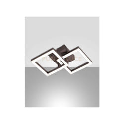 Fabas Luce - bard applique corten 2 luci a led 3000K - 21W - 2160 lm dimmerabile