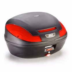 GIVI E4700 Simply III Monolock Top Case - senza piastra, nero-rosso