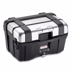 GIVI Trekker 46 Set valigie Monokey con Copri Alu, nero-argento