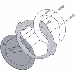 GIVI BF Sistema Tanklock per borse da serbatoio TANKLOCK, nero