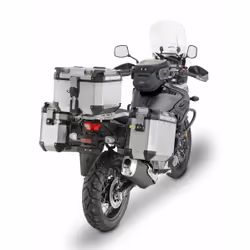 GiVI Portapacchi laterale tubolare in acciaio per Trekker Outback Case per Suzuki DL 650 V-Strom (17-21)