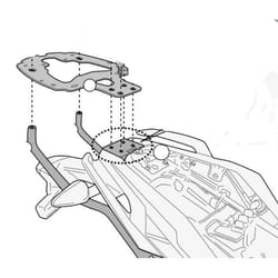 Portavaligie GIVI per valigie monokey o monolock senza targa, per BMW G 310 R (17-21)