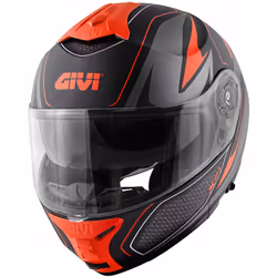 GIVI X.21 Challenger Shiver Casco, nero-rosso, dimensione XL per uomo