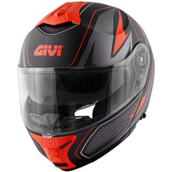 GIVI X.21 Challenger Shiver Casco, nero-rosso, dimensione XL per uomo