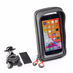 Custodia per smartphone GIVI, compatibile con scooter, moto e biciclette, trasparente
