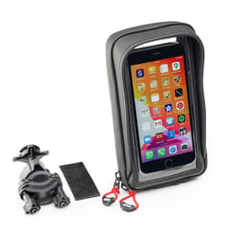 Custodia per smartphone GIVI, compatibile con scooter, moto e biciclette, trasparente