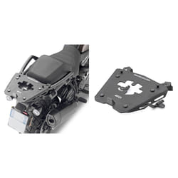 GIVI Alu Top Case Carrier, nero, per Monokey Case per Harley Davidson Pan America 1250 (21), nero
