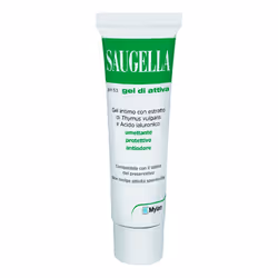 Saugella Gel di attiva Lubrificante Intimo è un gel di lubrificazione intima con proprietà lenitive adatto alla pelle irritat ...