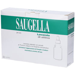 Saugella Attiva Lavanda Vaginale Antibatterica Antimicotica pH 4.5 4 Flaconcini da 140 ml