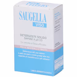 Saugella Viso Sapone-Non-Sapone pH 3.5 per Pelli Normali 100g
