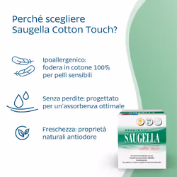 SAUGELLA Cotton Touch 14 pz Assorbenti - Vista aggiuntiva 4