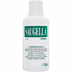 Saugella Attiva è un detergente specifico per l'igiene della pelle e delle mucose genitali, utile in tutte le situazioni in c ...