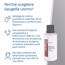 Saugella Uomo Detergente Intimo Rinfrescante 500ml