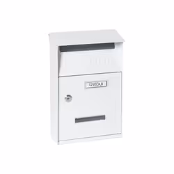 Cassetta postale per esterno dalla forma lineare e di piccole dimensioni, adatta per spazi limitati. È una cassetta postale c ...