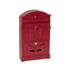 Arregui - Residencia D-2151/R Cassetta Postale Individuale di Stile Classico in Alluminio, Dimensione m (din A4 e Riviste), Rosso