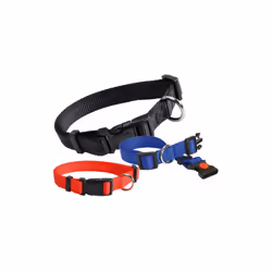 Nastro di nylon spessore 2,4 mm., doppia cucitura a farfalla, lunghezza regolabile. Non scolorano perché tinti a filo.