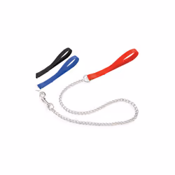 Nastro di nylon spessore 2,4 mm. con catena Ø4 mm. Lunghezza 600 mm. - Larghezza: 25 mm.
