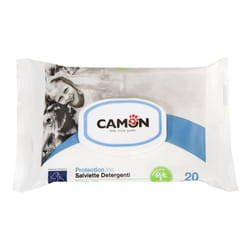 Camon Protection Salviette Detergenti Veterinarie per Cani e Gatti 20 Pezzi