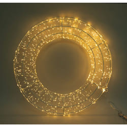 Iperbriko - Corona luminosa 60 cm, 840 led bianco caldo